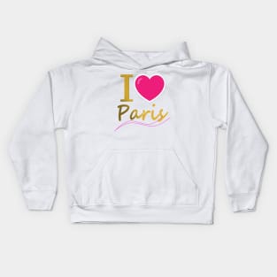 I love Paris Kids Hoodie